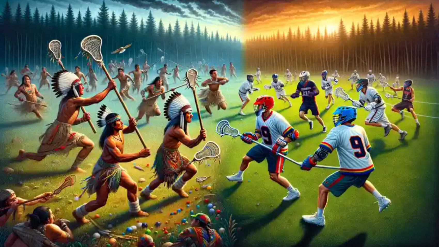 Indigenous North American Stickball vs Lacrosse