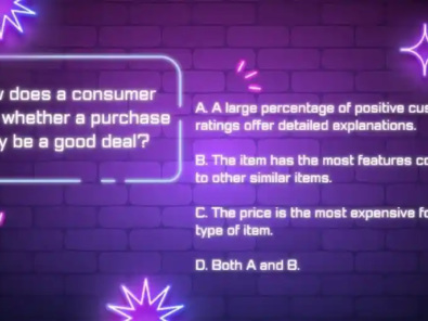 How does a consumer know whether a purchase may be a good deal?