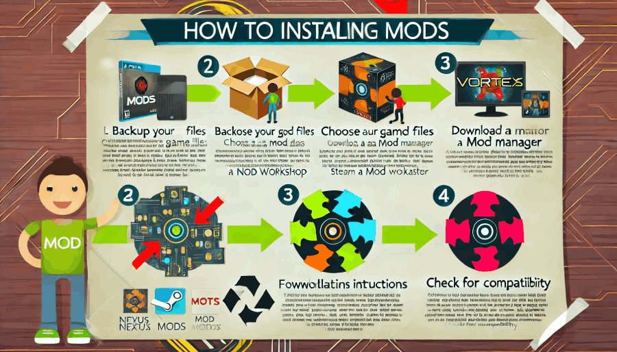 How to Install Gaming Mods lcfgamenews