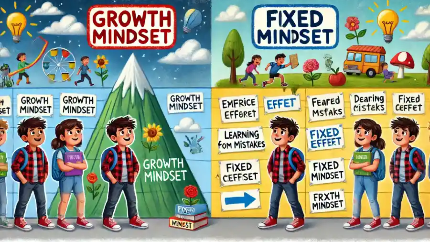 which of the following describes a growth mindset, as opposed to a fixed mindset?