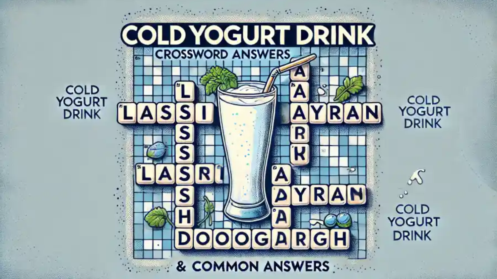 cold yogurt drink crossword