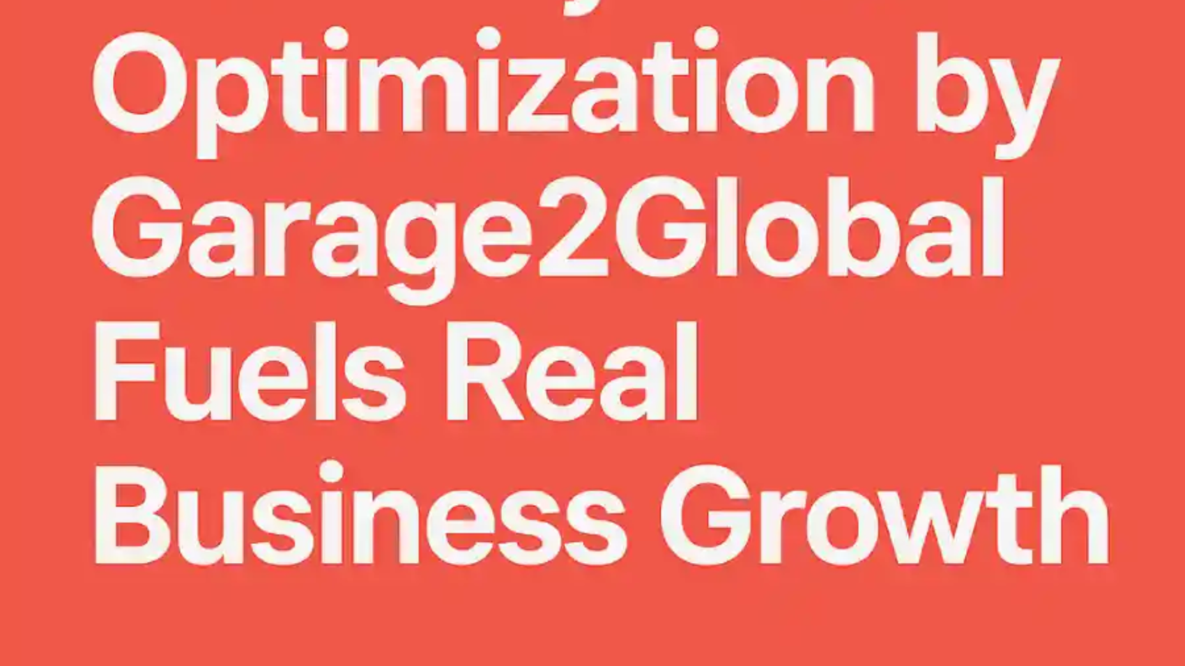 keyword optimization by garage2global