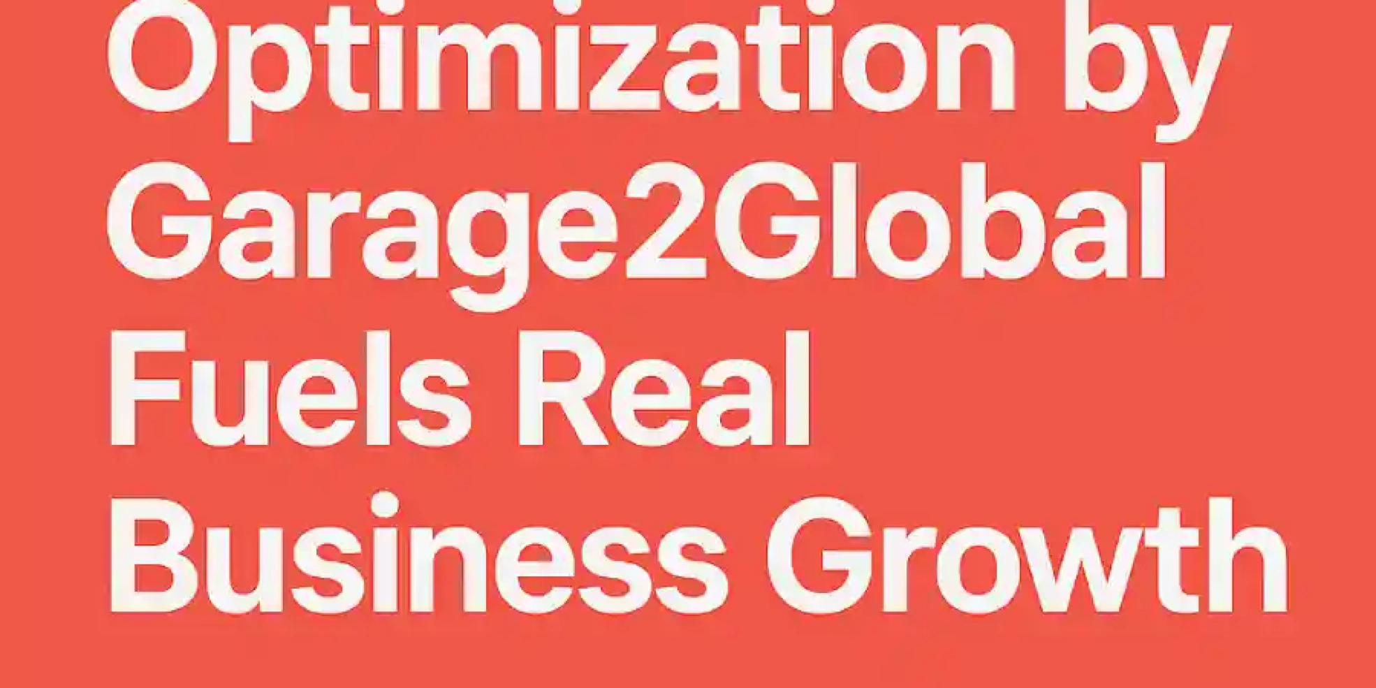keyword optimization by garage2global