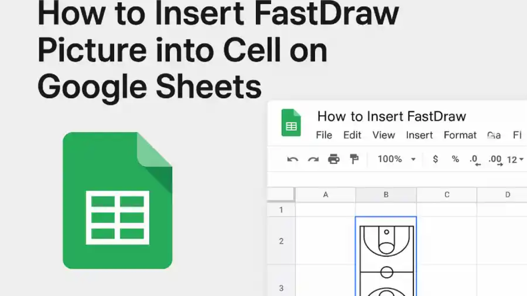 how to insert fastdraw picture into cell on google sheets