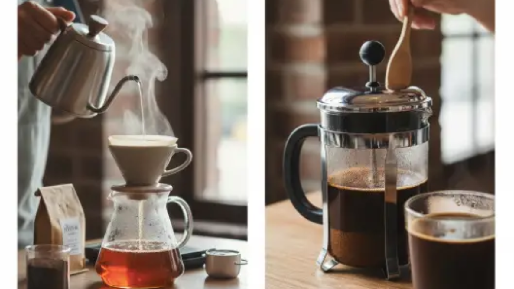 Compare Coffee Brewing Methods Like Pour-Over and French Press: Which One Is Easier to Make