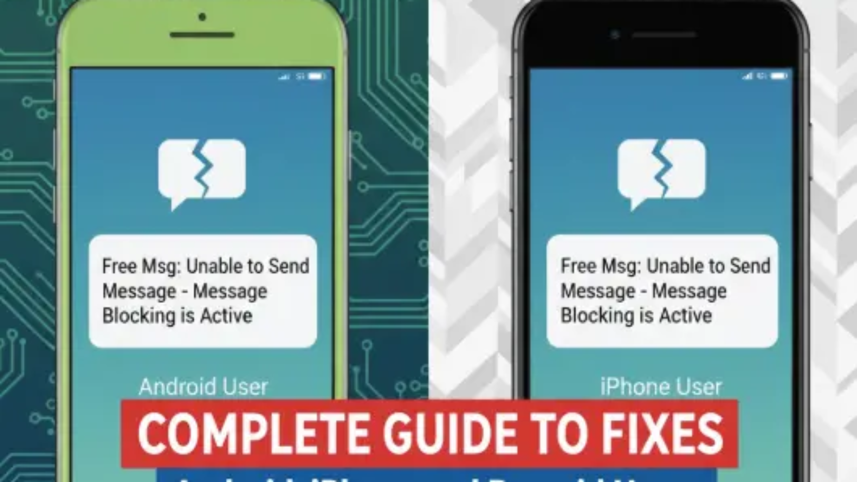 Free Msg: Unable to Send Message - Message Blocking is Active: Complete Guide to Fixes for Android, iPhone and Prepaid Users