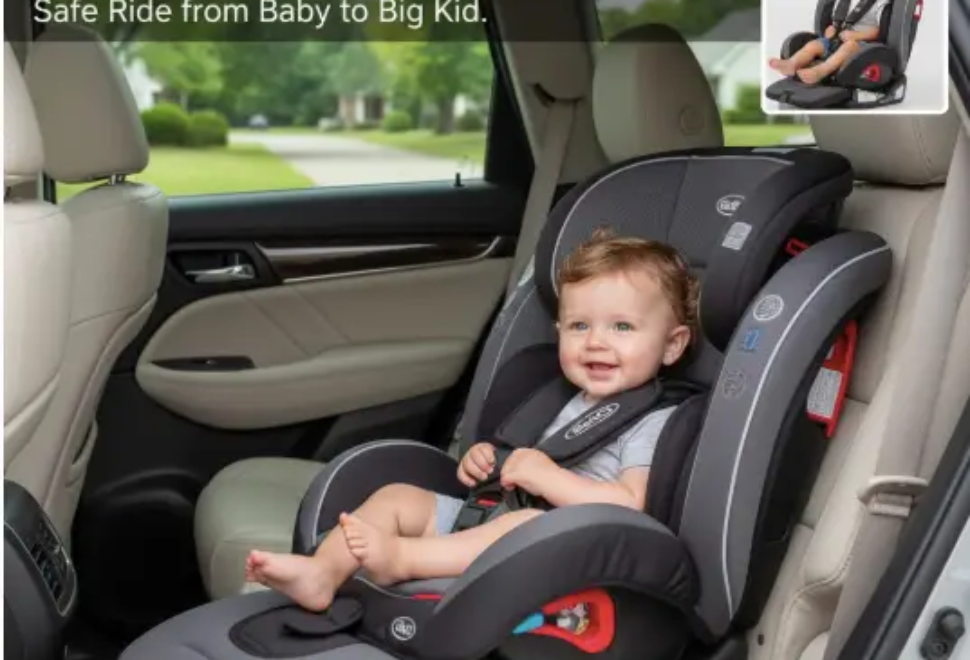 Graco 4Ever Extend2Fit DLX 4-in-1 Car Seat: Safe Ride from Baby to Big Kid