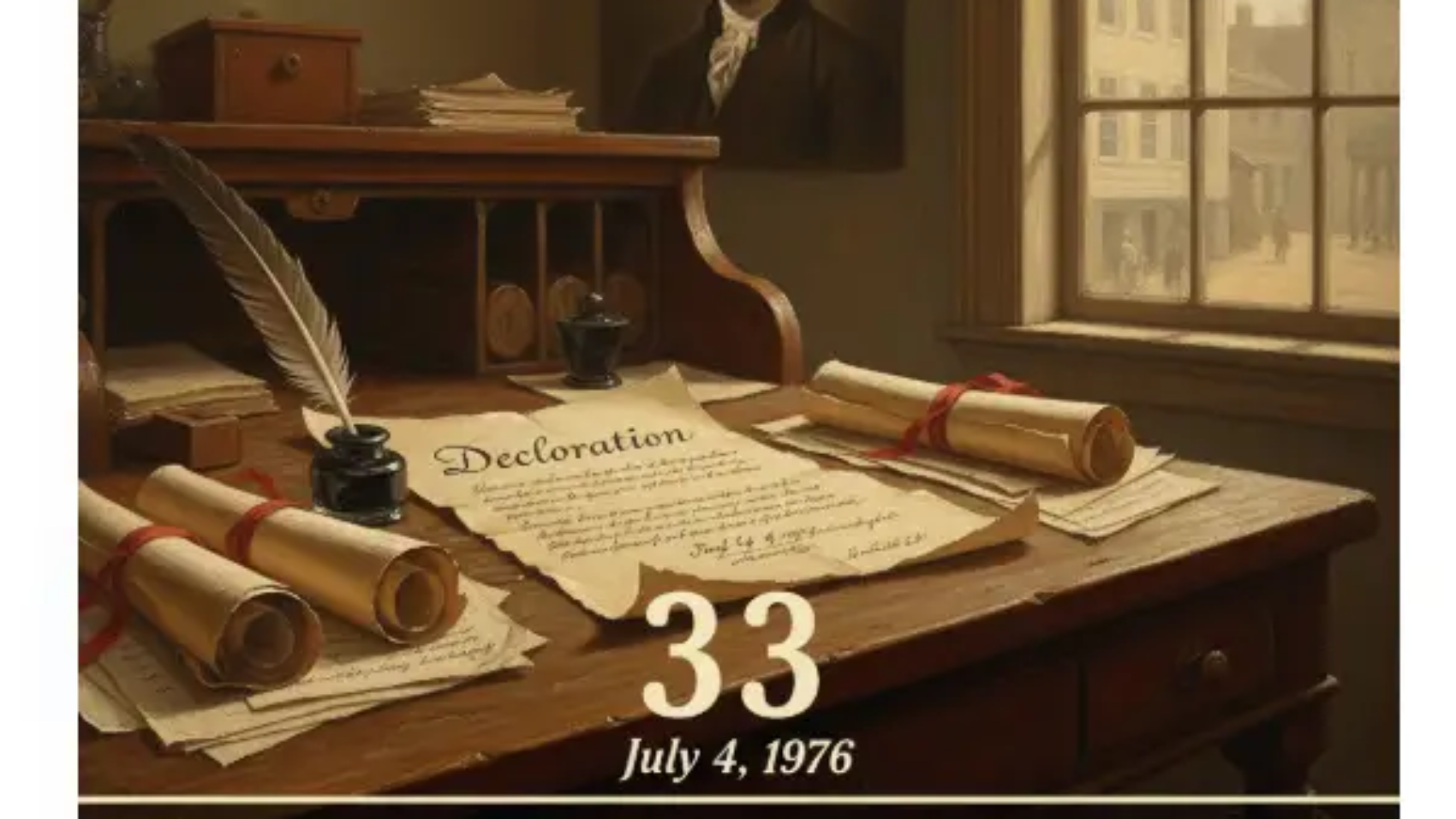 How old was thomas jefferson when he wrote the declaration of independence