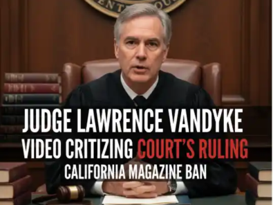 Judge Lawrence VanDyke Video Criticizing Court’s Ruling on California Magazine Ban