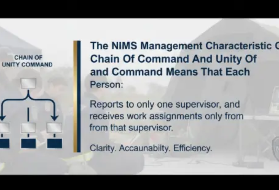 The Nims Management Characteristic Of Chain Of Command And Unity Of Command Means That Each Person: