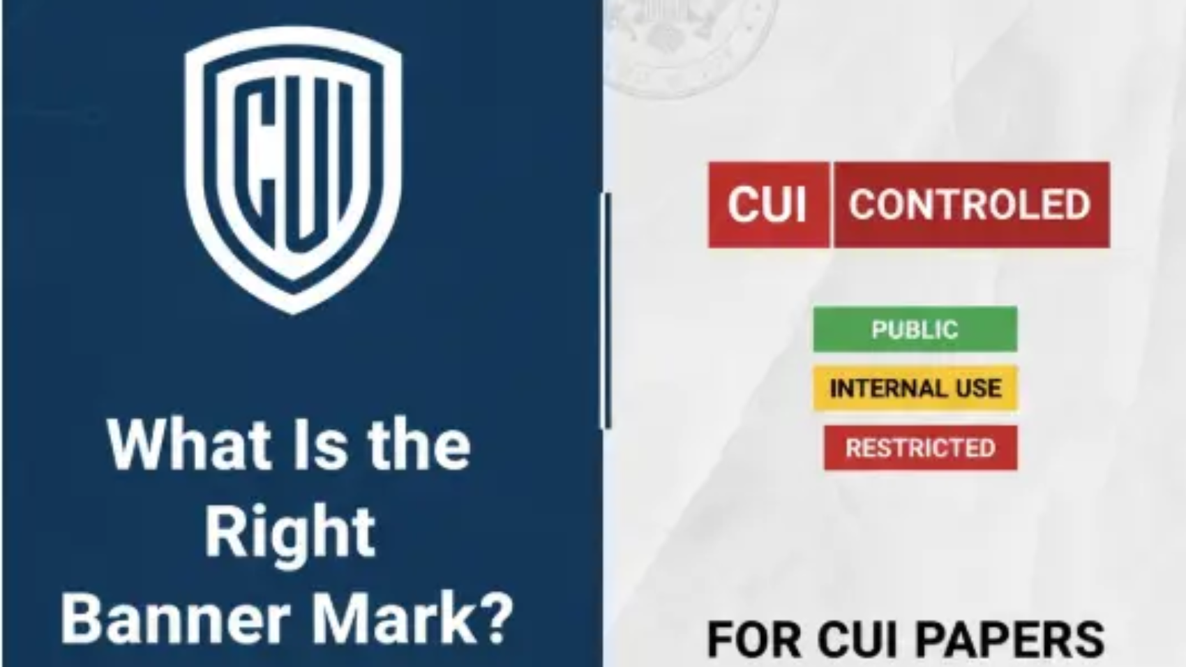 What Is the Right Banner Mark for CUI Papers