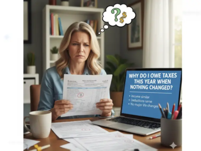 Why Do I Owe Taxes This Year When Nothing Changed