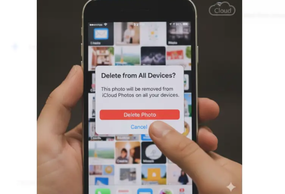 if i delete photos from iphone is it deleted from icloud