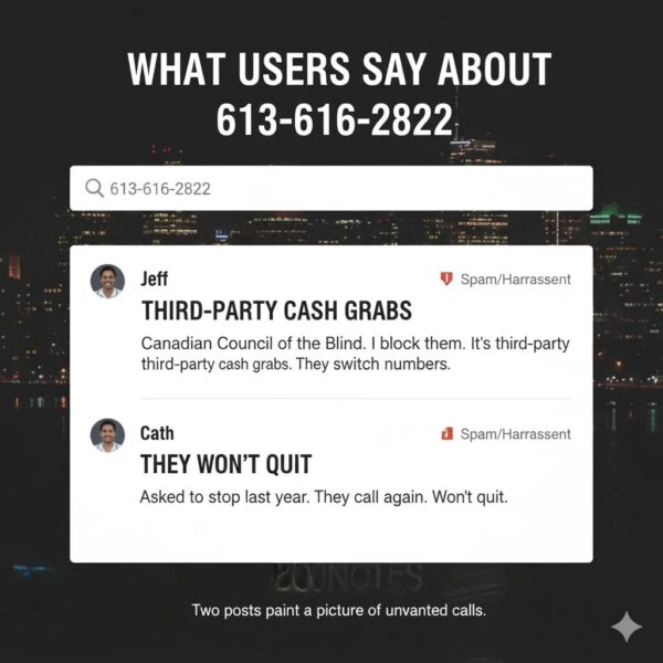 6136162822 - Who Called from This Number? Simple Guide for Canadians