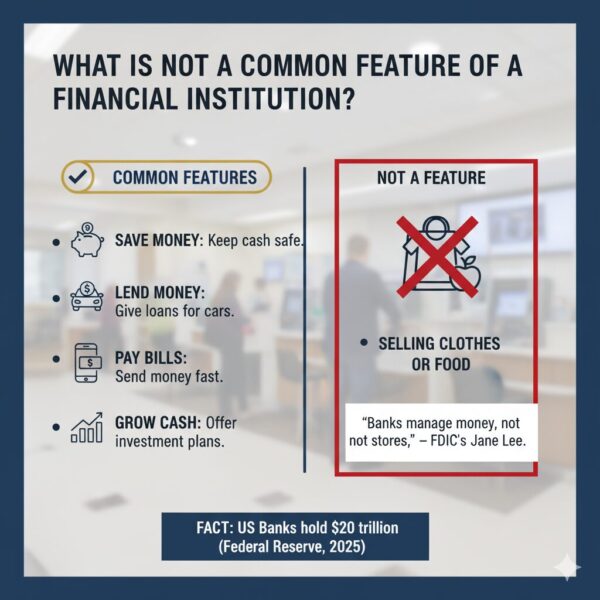 which of the following is not a common feature of a financial institution