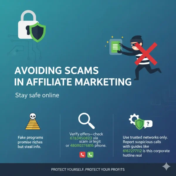 Protect your profits! Learn essential tips for avoiding affiliate marketing scams. Verify offers, use trusted networks, and secure your personal information online.