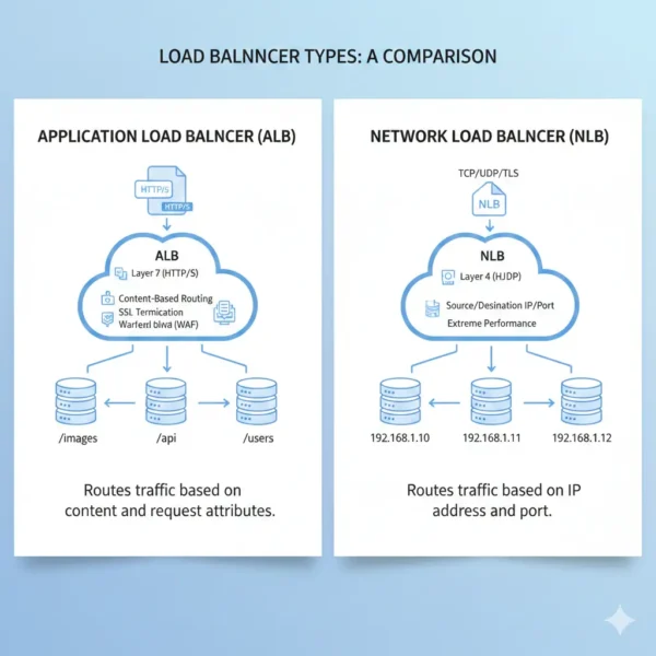 Difference Between Application Load Balancer and Network Load Balancer