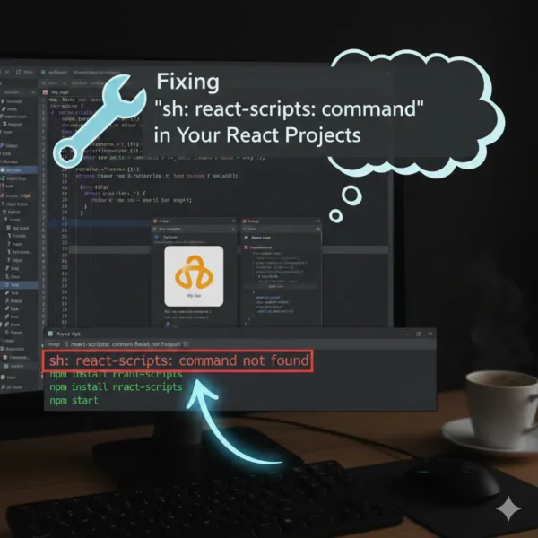 Fix 'react-scripts: command not found' error! Learn how to resolve this common issue in your React projects with npm or yarn installs.