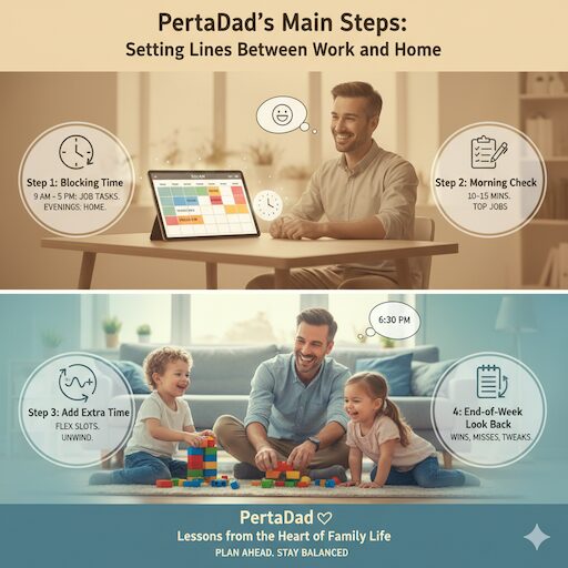 PertaDad's Main Steps: Setting Lines Between Work and Home