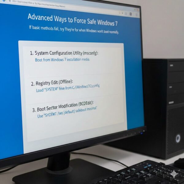 Advanced Ways to Force Safe Mode Windows 7