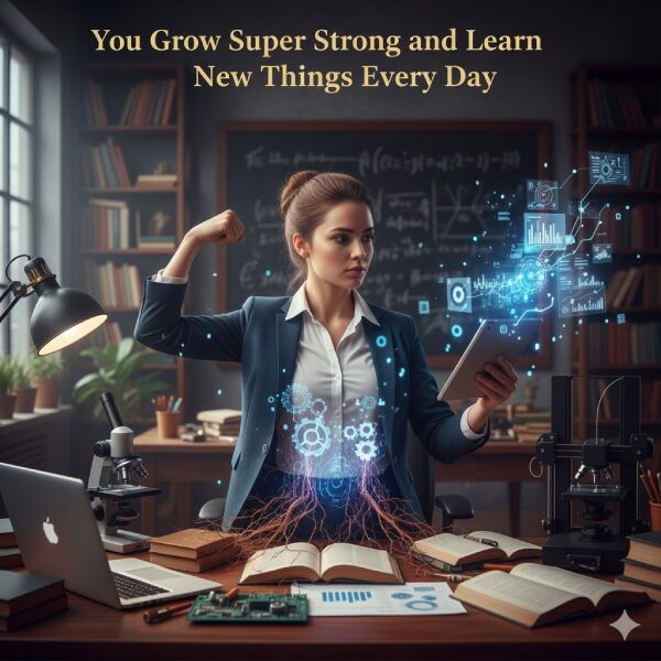 You Grow Super Strong and Learn New Things Every Day