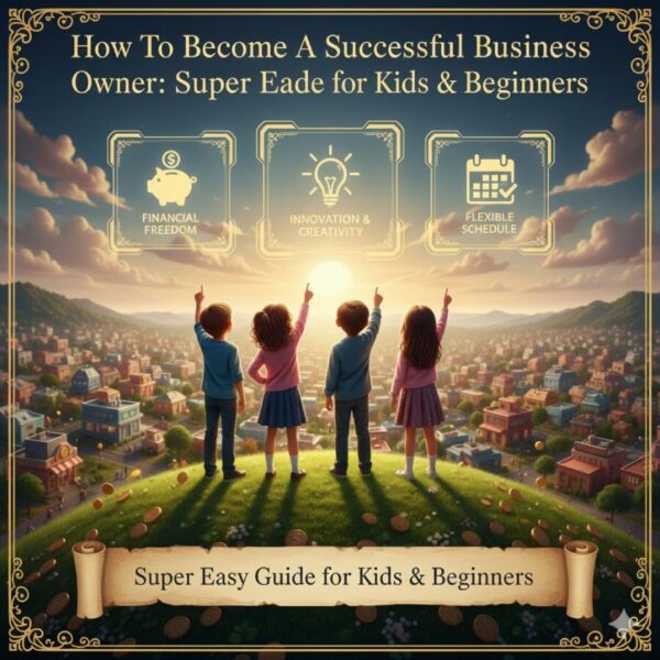 How To Become A Successful Business Owner: Super Easy Guide for Kids & Beginners