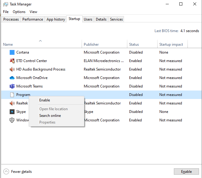 Task Manager: Your Windows 10 Startup Manager
